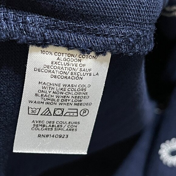 New Loft Knit Tank Top Sailing Embroidery Navy Cotton L Large - Picture 6 of 6